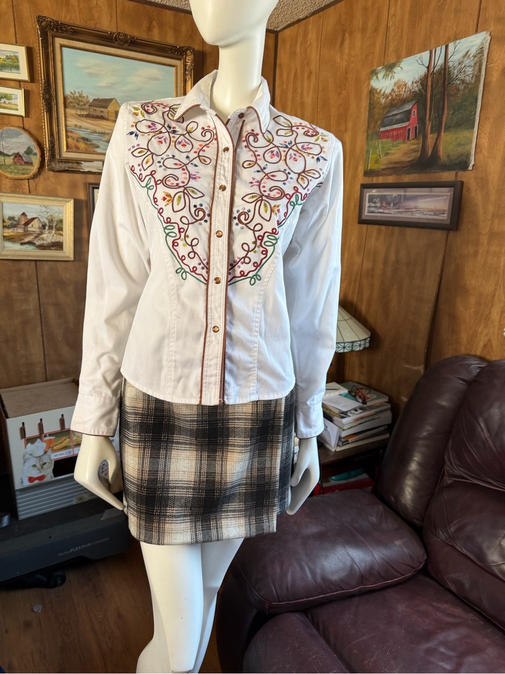 Panhandle Slim Western Shirt with Embroidery